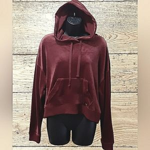 HOLLISTER OVERSIZE CROPPED SOFT HOODIE